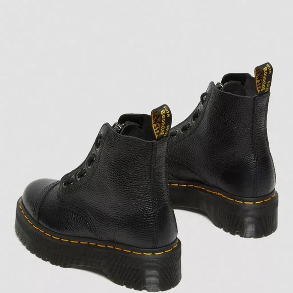 Dr. Martens Sinclair Milled Nappa Leather Platform Boots - Picture 4 of 17